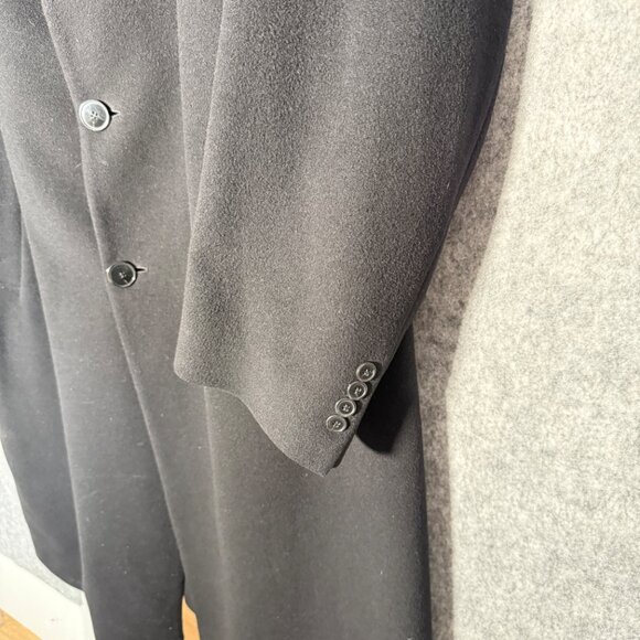 Saks Fifth Avenue Loro Piana Men's Black Coat Wool Cashmere Luxury 46L - Picture 5 of 13